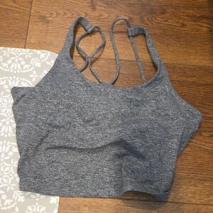 Gray Spiritual Gangster Sports Bra